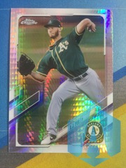 2021 Topps Chrome Prism #90 A.J. Puk Oakland Athletics A's